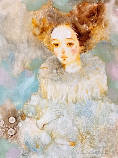 Картина под названием "The sound of tender…" - Isolde Pavlovskaya, Подлинное произведение искусства, Масло Установлен на кар…