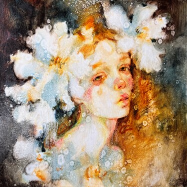 Картина под названием "Light of Hope"" - Isolde Pavlovskaya, Подлинное произведение искусства, Масло Установлен на картон