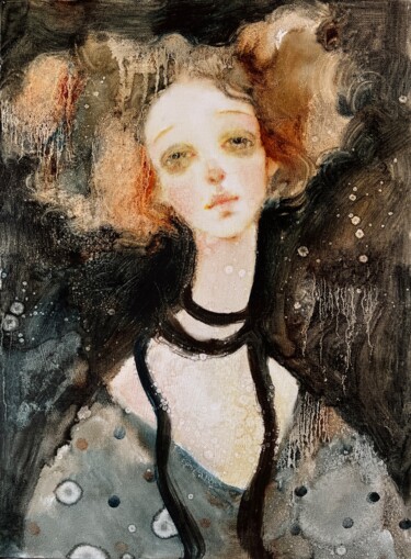Schilderij getiteld "Bright soul" door Isolde Pavlovskaya, Origineel Kunstwerk, Olie Gemonteerd op Karton