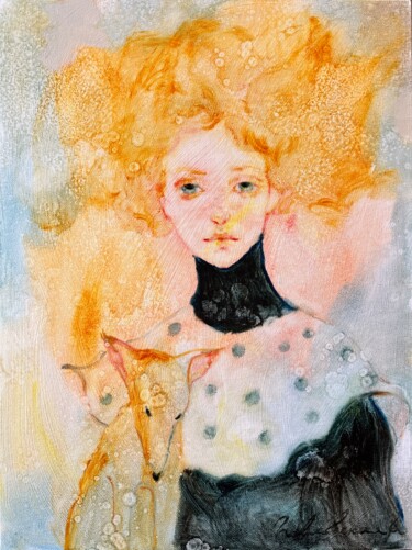 Painting titled "And I will love the…" by Isolde Pavlovskaya, Original Artwork, Oil Mounted on Cardboard