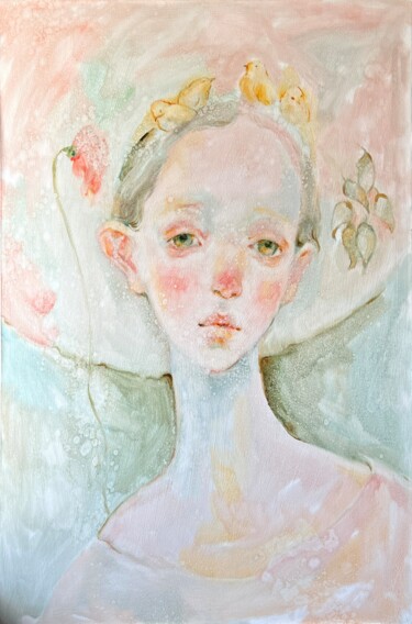Картина под названием "Abode of the soul" - Isolde Pavlovskaya, Подлинное произведение искусства, Масло Установлен на Деревя…