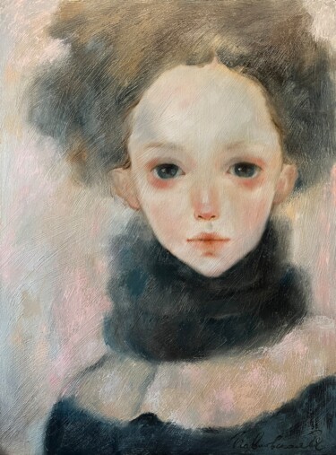 Картина под названием "Quiet love" - Isolde Pavlovskaya, Подлинное произведение искусства, Масло Установлен на Деревянная ра…