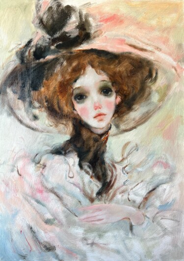 Painting titled "Expression and Tend…" by Isolde Pavlovskaya, Original Artwork, Oil Mounted on Wood Stretcher frame