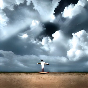 Digitale Kunst mit dem Titel "Storm" von Isra, Original-Kunstwerk, KI-generiertes Bild