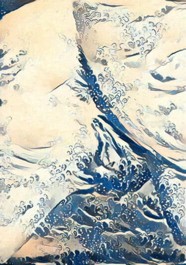 Цифровое искусство под названием "Ass and Waves" - Isra, Подлинное произведение искусства, Манипулированная фотография