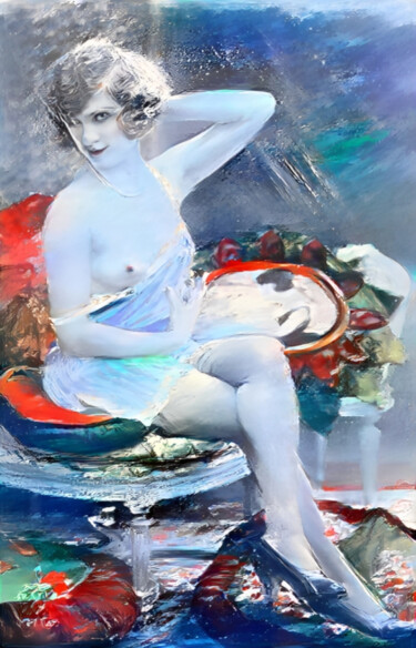 Digitale Kunst getiteld "The Tit1" door Isra, Origineel Kunstwerk, Gemanipuleerde fotografie