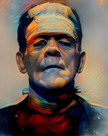 Grafika cyfrowa / sztuka generowana cyfrowo zatytułowany „Frankenstein” autorstwa Isra, Oryginalna praca, Fotografia cyfrowa
