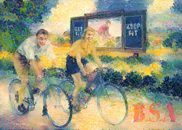 Arte digital titulada "Bike Ride" por Isra, Obra de arte original, Fotografía digital