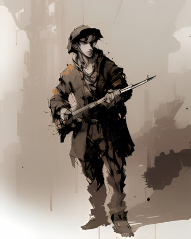 Digital Arts titled "Soldier" by Isra, Original Artwork, Digital Photography