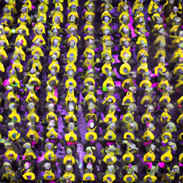 Digitale Kunst getiteld "Yellow" door Isra, Origineel Kunstwerk, AI gegenereerde afbeelding