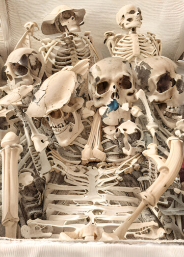 Arte digital titulada "Bones and more bones" por Isra, Obra de arte original, Imagen generada por IA