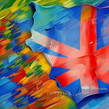 Arte digital titulada "Abstractx" por Isra, Obra de arte original, Imagen generada por IA