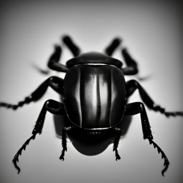 Digital Arts titled "Black Beetle" by Isra, Original Artwork, Digital Photography