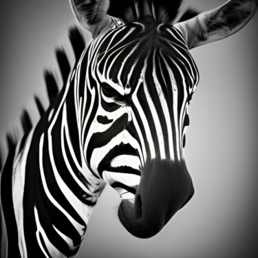 Arte digital titulada "Zebra" por Isra, Obra de arte original, Fotografía digital