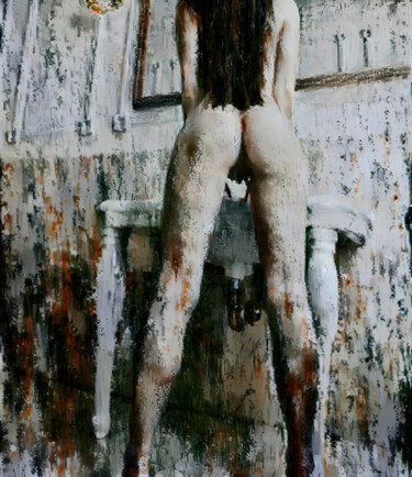 数字艺术 标题为“Nude in Bathroom” 由Isra, 原创艺术品, 数码摄影