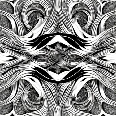 Digital Arts titled "Abstract Black&White" by Isra, Original Artwork, Digital Photography