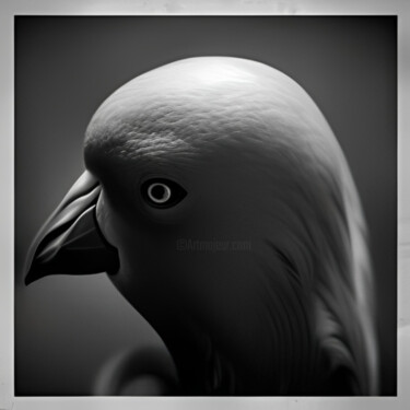 Digitale Kunst mit dem Titel "BirdHead" von Isra, Original-Kunstwerk, Digitale Fotografie