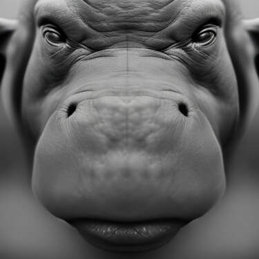 Arte digital titulada "Hippo" por Isra, Obra de arte original, Fotografía digital