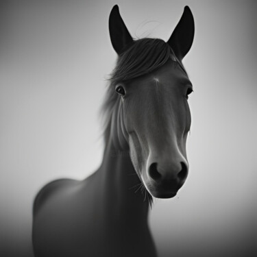 Digital Arts titled "Black and White Hor…" by Isra, Original Artwork, Digital Photography