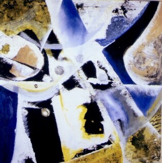 Peinture intitulée "ciel bleu" par Issback, Œuvre d'art originale
