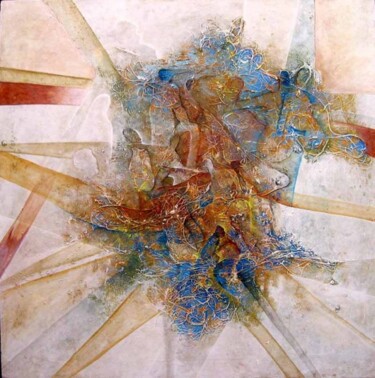 Painting titled "à suivre" by Issback, Original Artwork