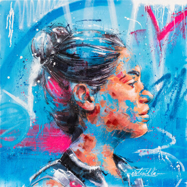 Peinture intitulée "Yasmine" par Istraille, Œuvre d'art originale, Acrylique