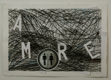 Картина под названием "Amore" - Lilian Istrati, Подлинное произведение искусства, Масло