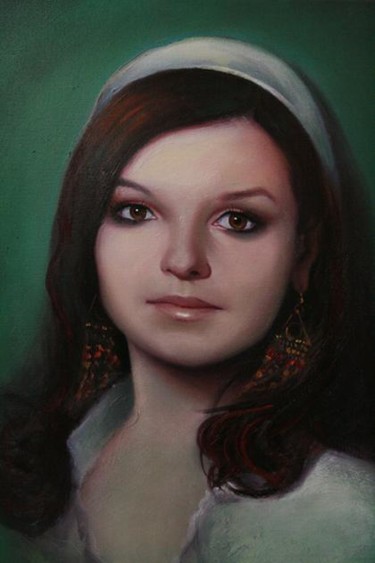 Картина под названием "Moldova" - Lilian Istrati, Подлинное произведение искусства, Масло