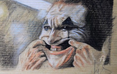 Dessin intitulée "Joker smile" par Isys, Œuvre d'art originale, Crayon
