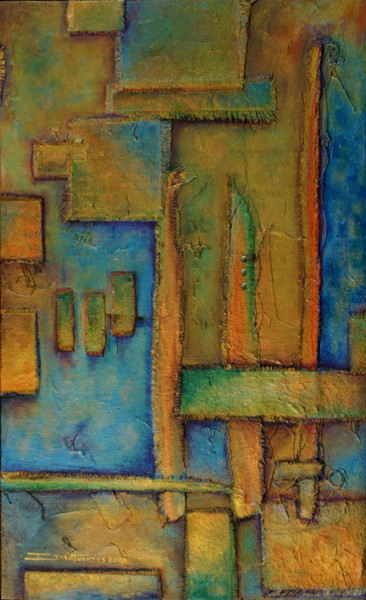 Pintura intitulada "Corteza de Gea" por Italo Fuentes, Obras de arte originais, Óleo