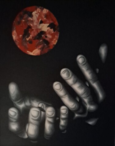 Ζωγραφική με τίτλο "Estudio 3" από Italo Somma, Αυθεντικά έργα τέχνης, Ακρυλικό Τοποθετήθηκε στο Ξύλινο φορείο σκελετό