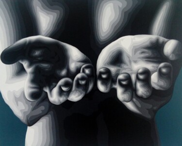 Картина под названием "creare" - Italo Somma, Подлинное произведение искусства, Акрил Установлен на Деревянная рама для носи…