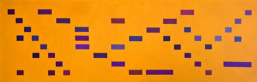 Pintura titulada "partitura grafica 13" por Italo Somma, Obra de arte original, Acrílico Montado en Bastidor de camilla de m…
