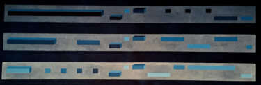 Peinture intitulée "partitura grafica 22" par Italo Somma, Œuvre d'art originale, Acrylique Monté sur Châssis en bois