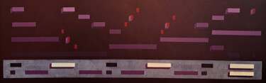 Pintura titulada "partitura grafica 23" por Italo Somma, Obra de arte original, Acrílico Montado en Bastidor de camilla de m…