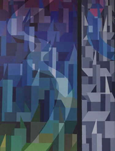 Pintura titulada "pincelada (serie Te…" por Italo Somma, Obra de arte original, Acrílico Montado en Bastidor de camilla de m…