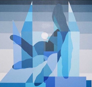 Картина под названием "sen sen" - Italo Somma, Подлинное произведение искусства, Акрил Установлен на Деревянная рама для нос…