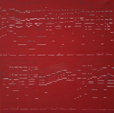 Peinture intitulée "partitura grafica e…" par Italo Somma, Œuvre d'art originale, Acrylique Monté sur Châssis en bois
