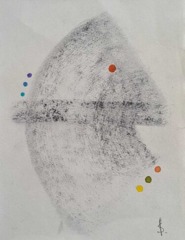 Σχέδιο με τίτλο "papel 23" από Italo Somma, Αυθεντικά έργα τέχνης, Ακουαρέλα