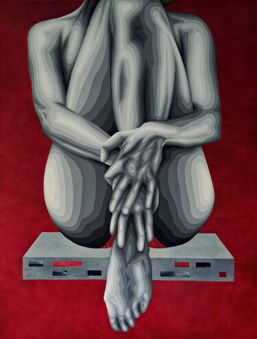 Schilderij getiteld "descanso sobre part…" door Italo Somma, Origineel Kunstwerk, Acryl