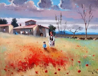 FINE MAGGIO Peinture intitulée "FINE MAGGIO" par Andrea Borella, Œuvre d'art originale, Huile