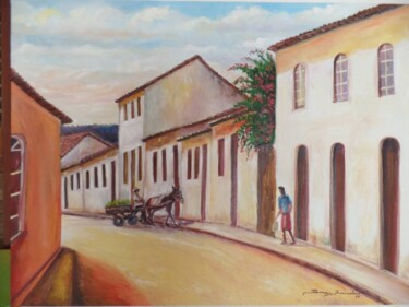 Painting titled "casario" by Itamar Da Cruz Francelino, Original Artwork