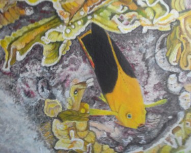 Pintura titulada "rock beauty fish" por Ita Mercera, Obra de arte original, Acrílico