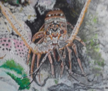 Pintura titulada "spinilobster" por Ita Mercera, Obra de arte original, Acrílico