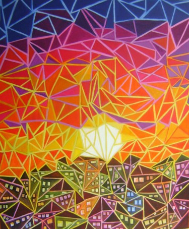 Pintura titulada "sunset" por Ita Mercera, Obra de arte original, Acrílico