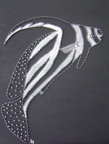 SPOTTED DRUM Arte textil titulada "SPOTTED DRUM" por Ita Mercera, Obra de arte original, Hilorama