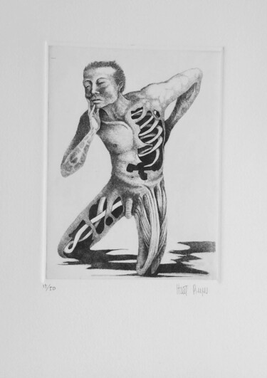 Desprendimiento de lo exterior Printmaking titled "Desprendimiento de…" by Itzeel Reyes, Original Art, Engraving