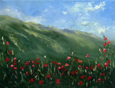 Painting titled "Altai sky / Небо Ал…" by Elena Yudina, Original Artwork, Oil