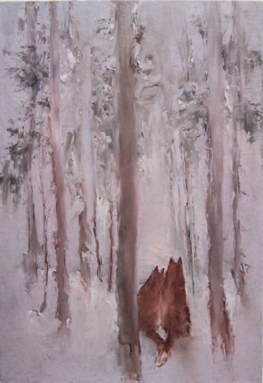 Painting titled "About love / Про лю…" by Elena Yudina, Original Artwork, Oil Mounted on Wood Panel