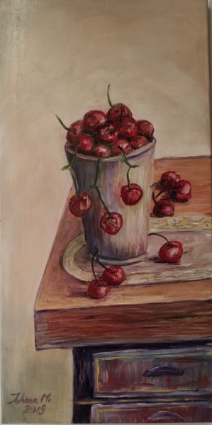 Pintura titulada "Cherry" por Iuliana Moraru Murgulescu (Iulia), Obra de arte original, Acrílico